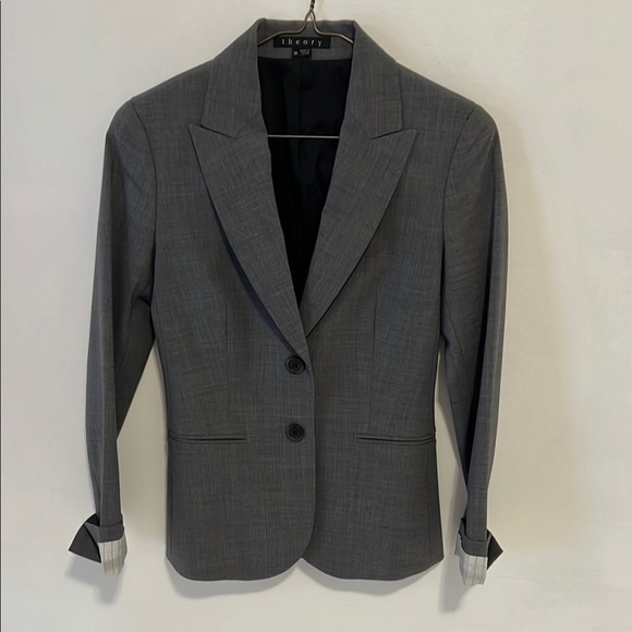Theory Women Gray Blazer PRE-OWNED in‎ excellent condition - Picture 11 of 14